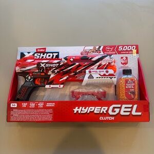 ZURU X SHOT Hyper Gel Clutch Blaster 5,000 Pellets 150 FPS Ages 14+. New